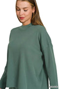 Zenana Viscose Sweater Top & Pants Set - Desert Sunday