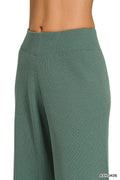 Zenana Viscose Sweater Top & Pants Set - Desert Sunday