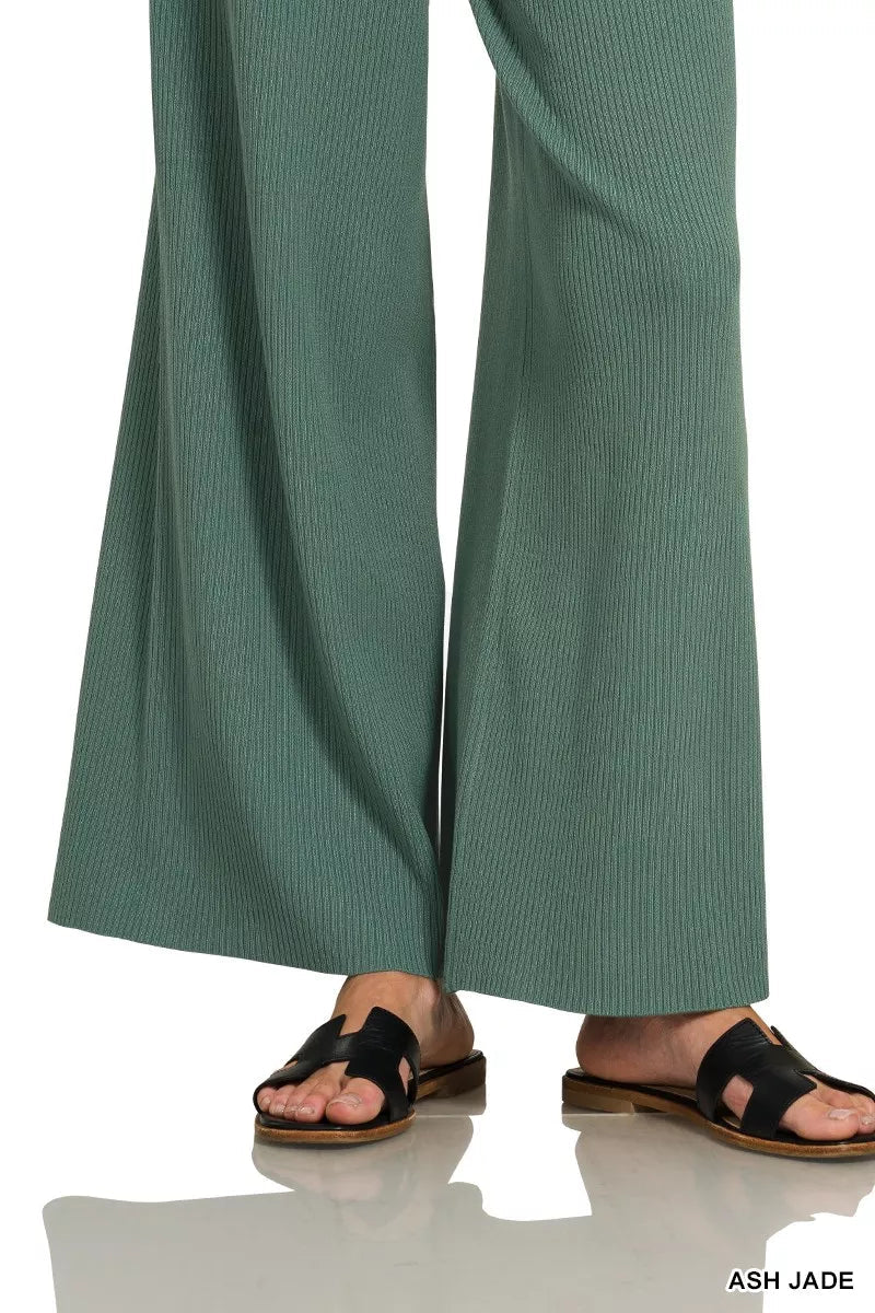 Zenana Viscose Sweater Top & Pants Set - Desert Sunday