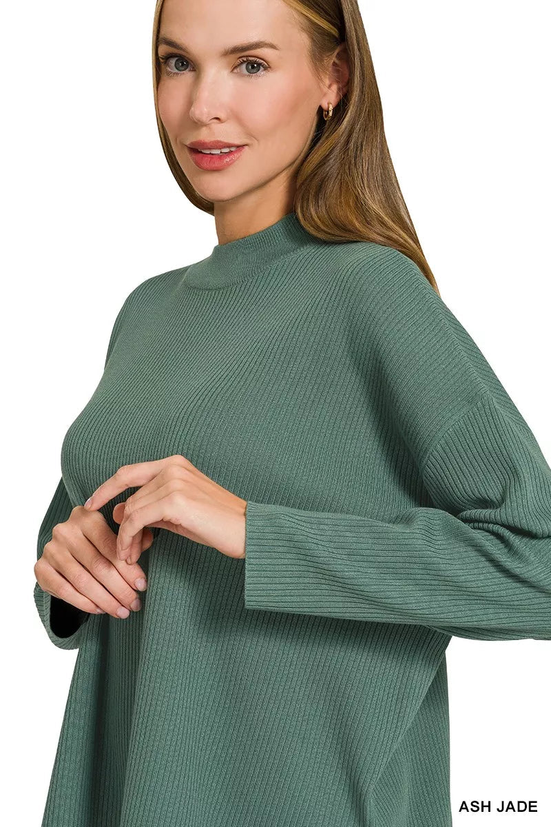 Zenana Viscose Sweater Top & Pants Set - Desert Sunday