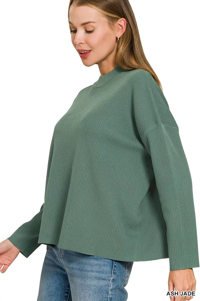 Zenana Viscose Sweater Top & Pants Set - Desert Sunday