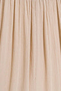 Zenana Woven Crinkle Gauze Crop Tee and Skirt Set - Desert Sunday